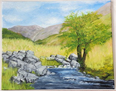 CD, Stream near Haweswater, oils.jpg